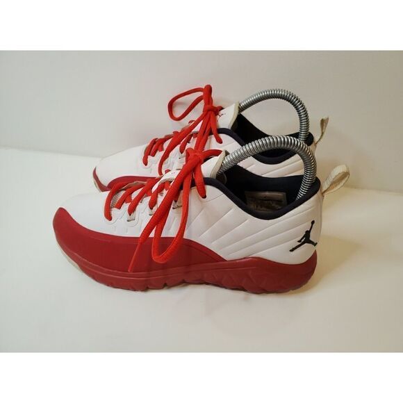 NIKE AIR JORDAN TRAINER PRIME “FLU GAME” BRED WHITE RED (881462-120) SZ US 4.5Y - Picture 3 of 12